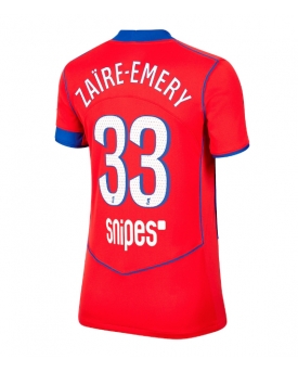 Billige Fotballdrakt Paris Saint-Germain Warren Zaire-Emery #33 Replika Tredjedrakt Dame 2025-26 Kortermet Billige Fotballdrakt Paris Saint-Germain Warren Zaire-Emery #33 Replika Tredjedrakt Dame 2025-26 Kortermet